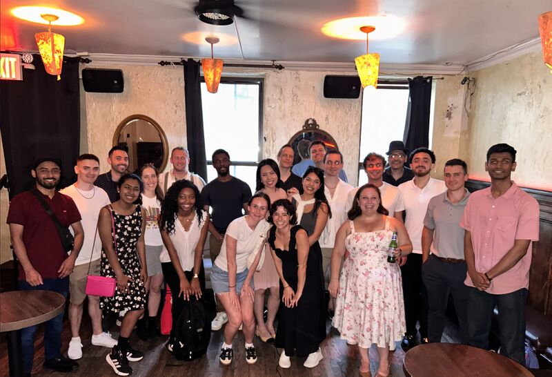 NYC Tech Toastmasters members listening during a meeting