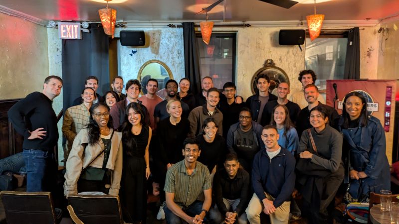 NYC Tech Toastmasters members networking